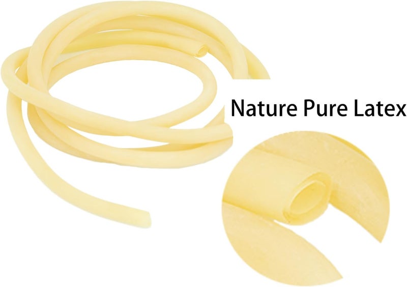 Refuuch Natural Latex Rubber Tubing Tube 1/8" (3mm) ID x 3/16" (5mm) OD Speargun Band Slingshot Catapult Surgical Rubber Hose 1M Length - Image 3